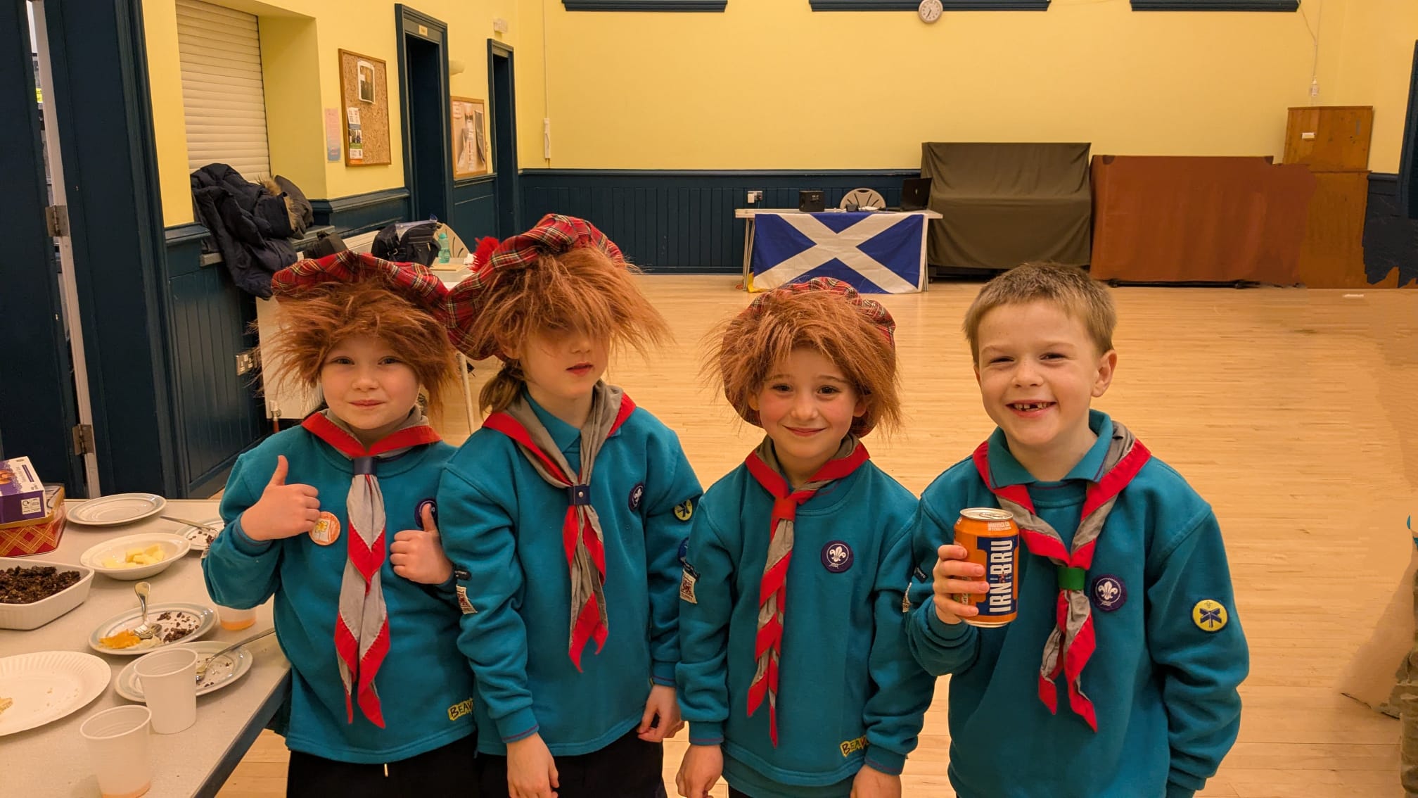 Beavers enjoying Burns Night